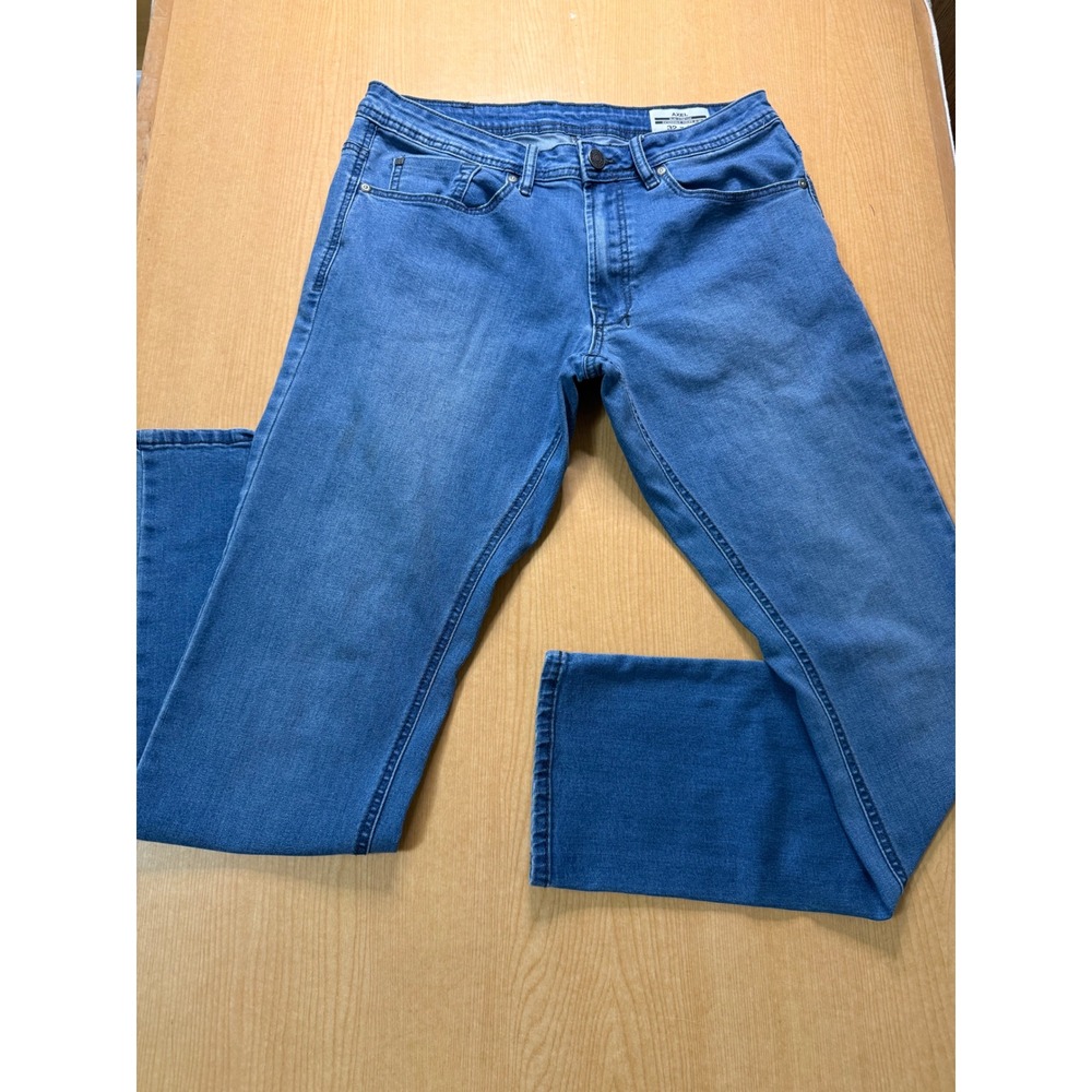 Buffalo David Bitton Axel Slim Stretch Jeans Mens 32x32 Medium Wash Blue Denim